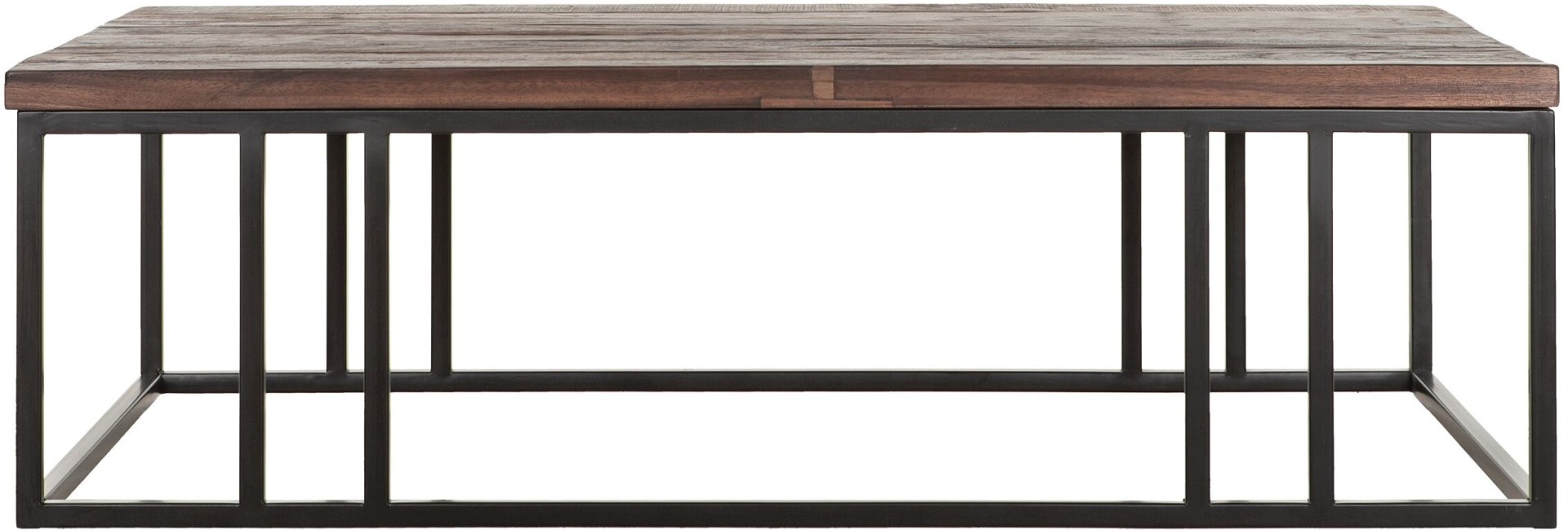 Der Couchtisch Timber wurde aus verschiedenen Holzarten gefertigt. Das Gestell ist aus Metall uns ist Schwarz.Der Tisch überzeugt mit seinem massivem aber auch modernen Design. Der Couchtisch verfügt über eine Länge von 120 cm.