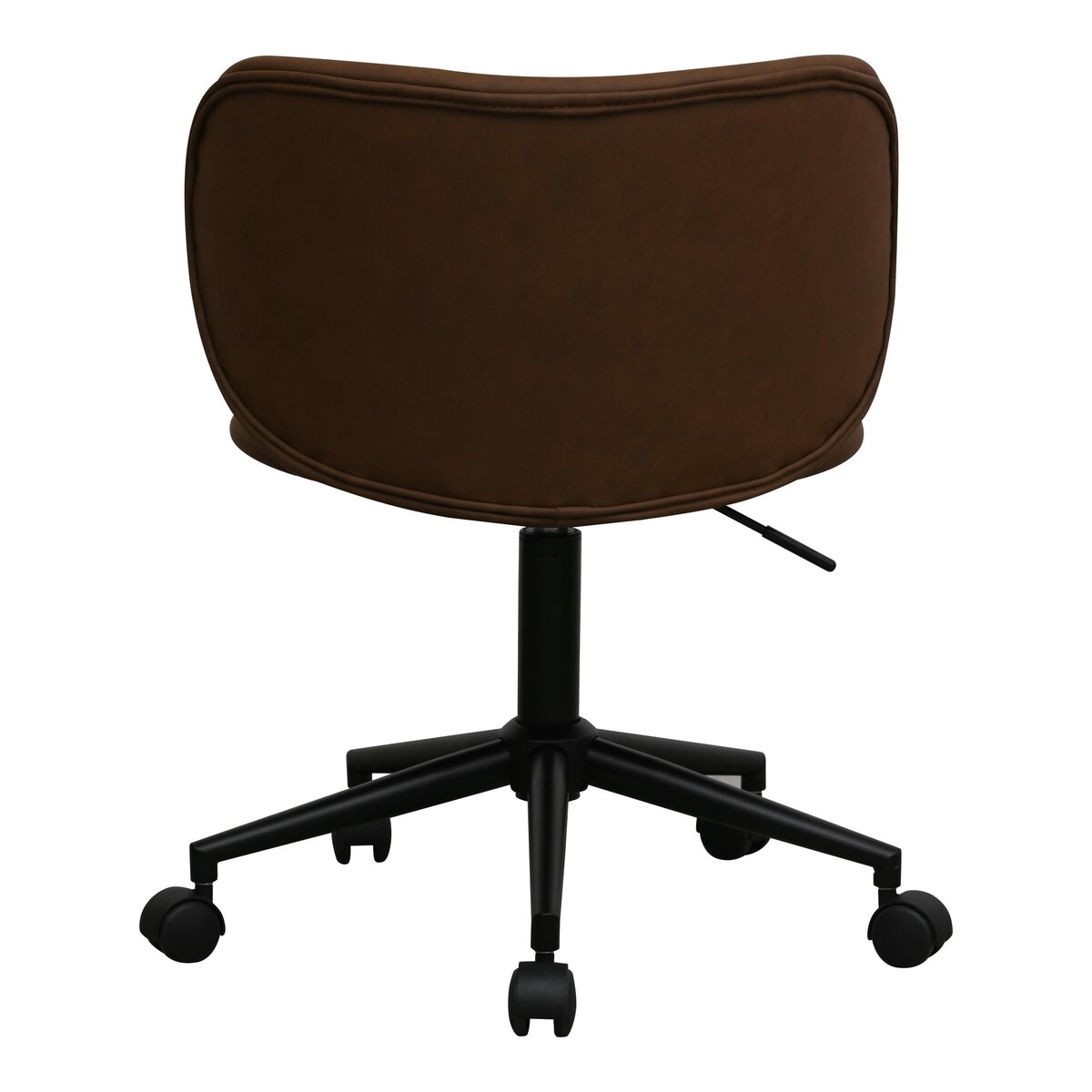 Bürostuhl Oboa aus Kunstleder - Drehbar, Höhenverstellbar, Neigbar, Dunkelbraun