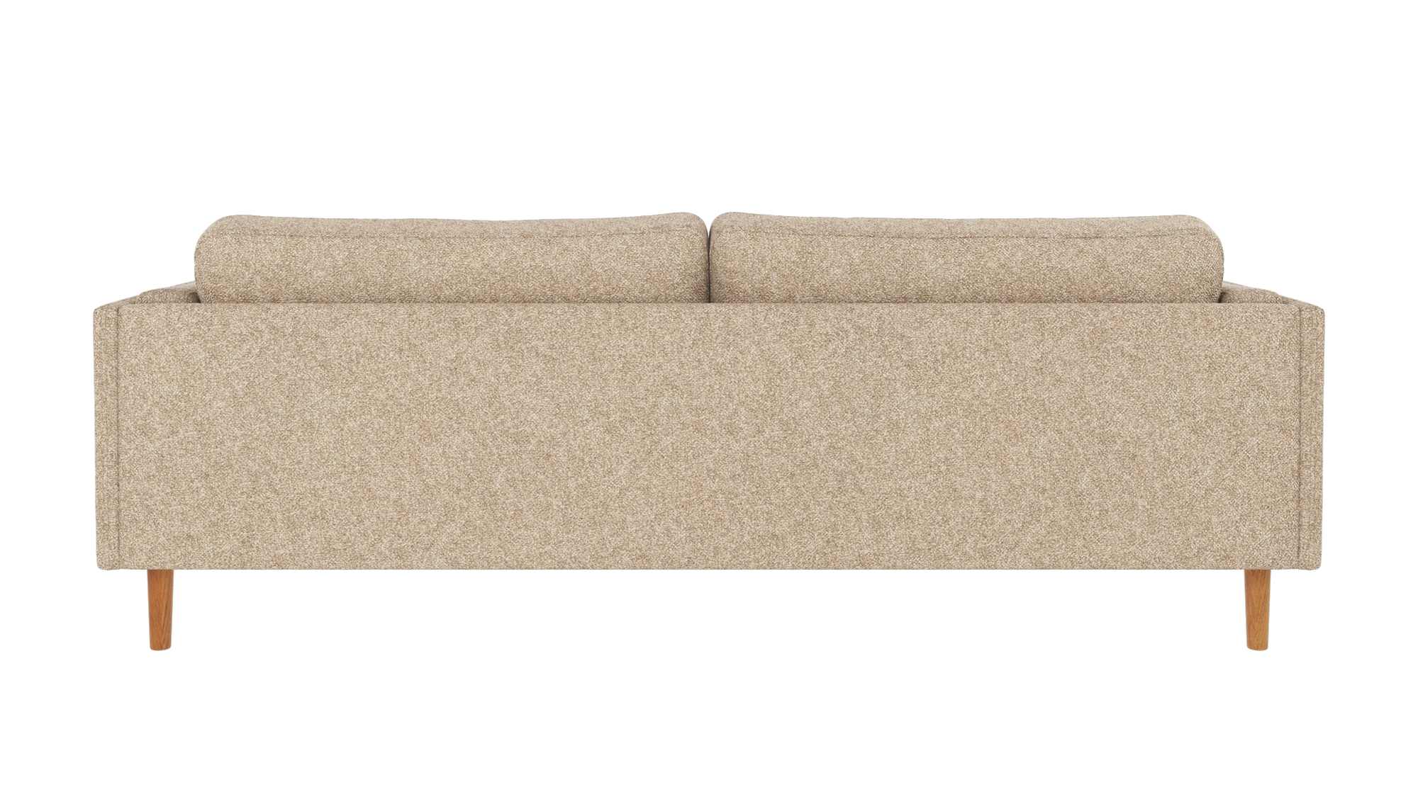 Edles Möbelstück: Sofa Braden 3-Sitzer, Beine Eiche, Bezug Bobby Beige für stilvolle Einrichtung.