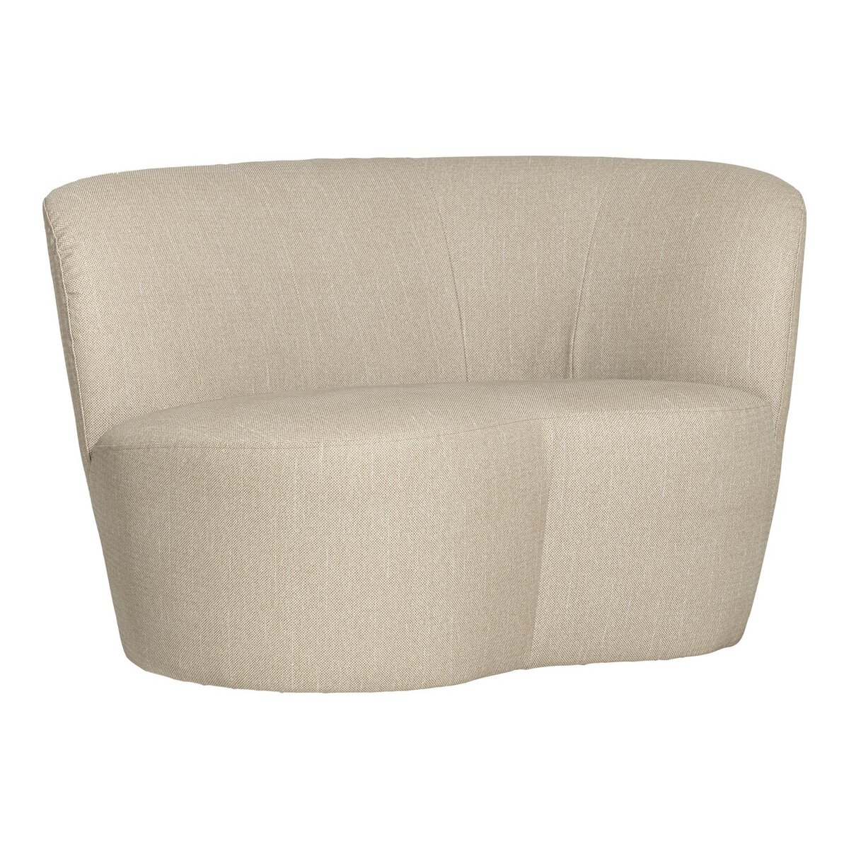 Gartensofa Stone - Aluminium & Polyolefin-Stoff Sand, Rechts