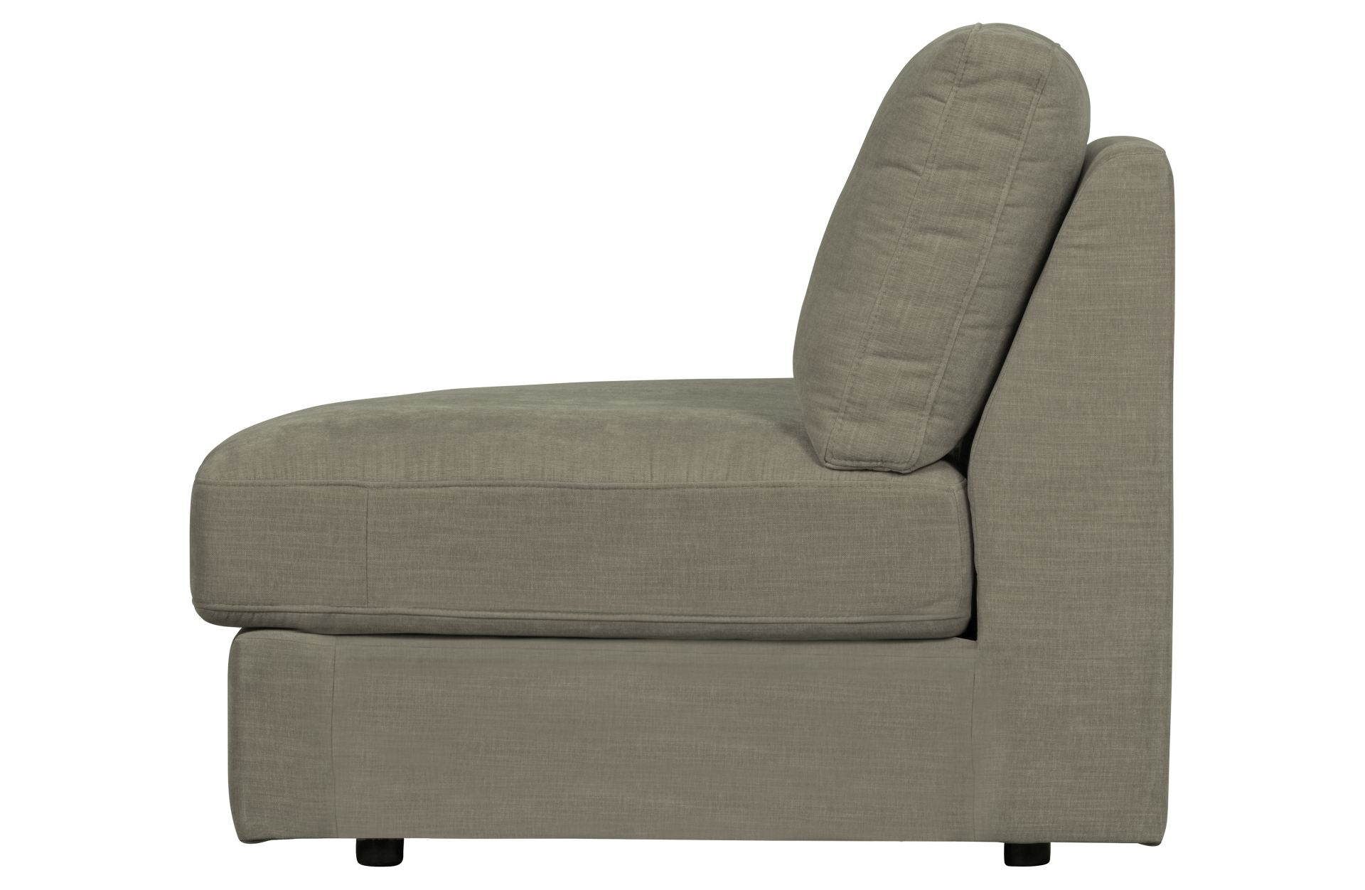 Modulsofa Family 1-Seat Eck-Element Rund Links, Grau