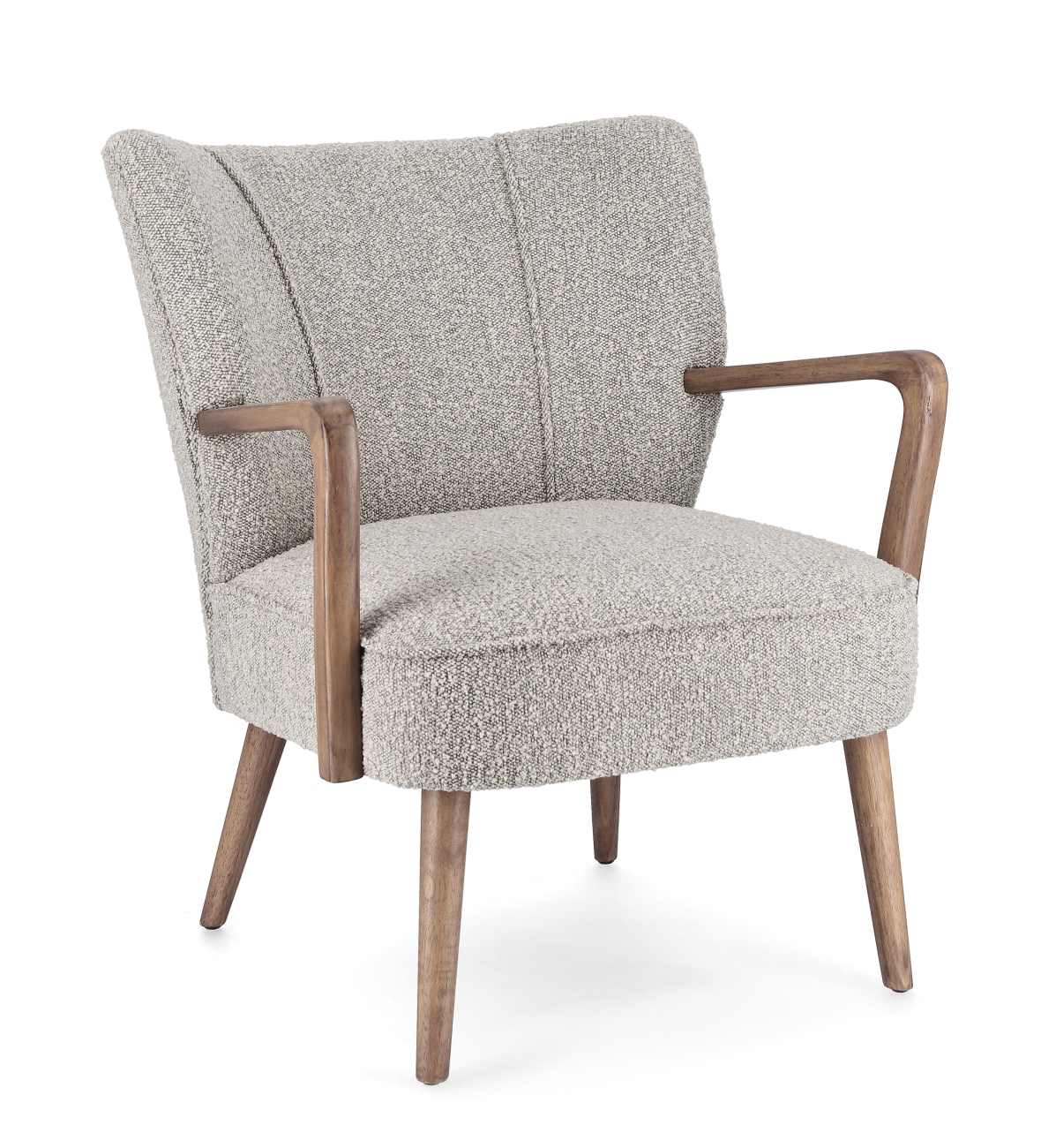 Sessel Moritz aus Stoff, Hellgrau Sessel Moritz aus Stoff, Hellgrau