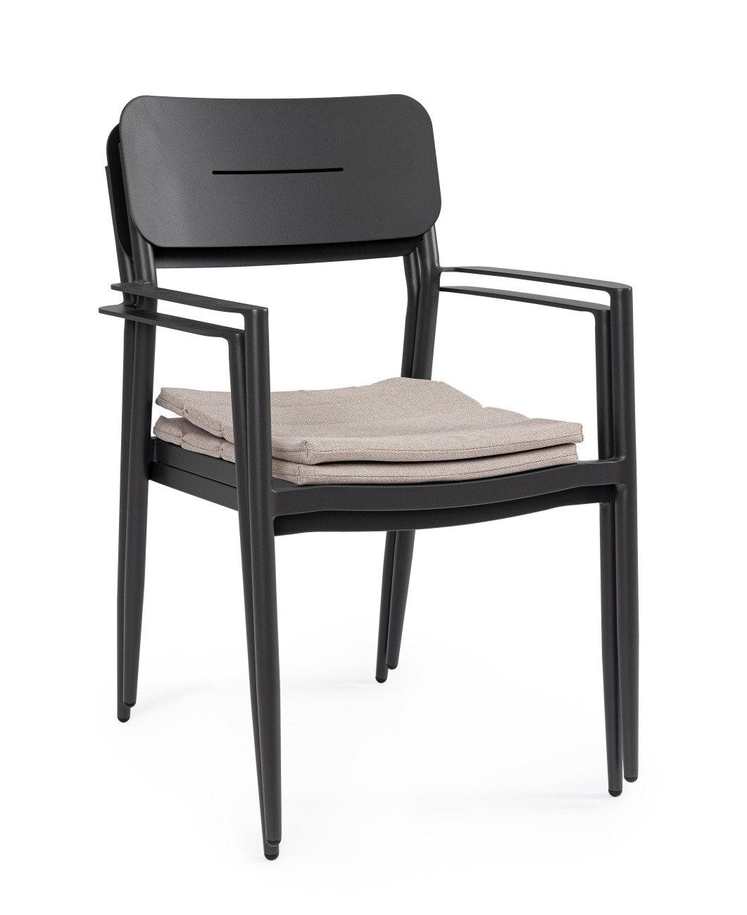 Gartenstuhl Nebula aus Aluminium, Anthrazit