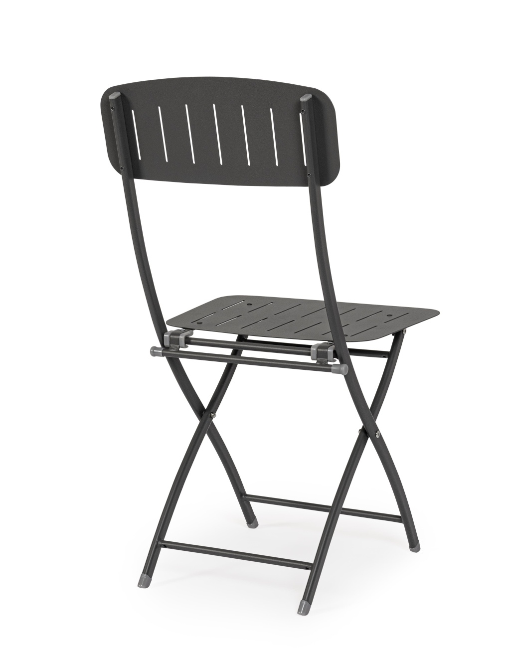 Gartenstuhl Yvonne aus Metall, Anthrazit