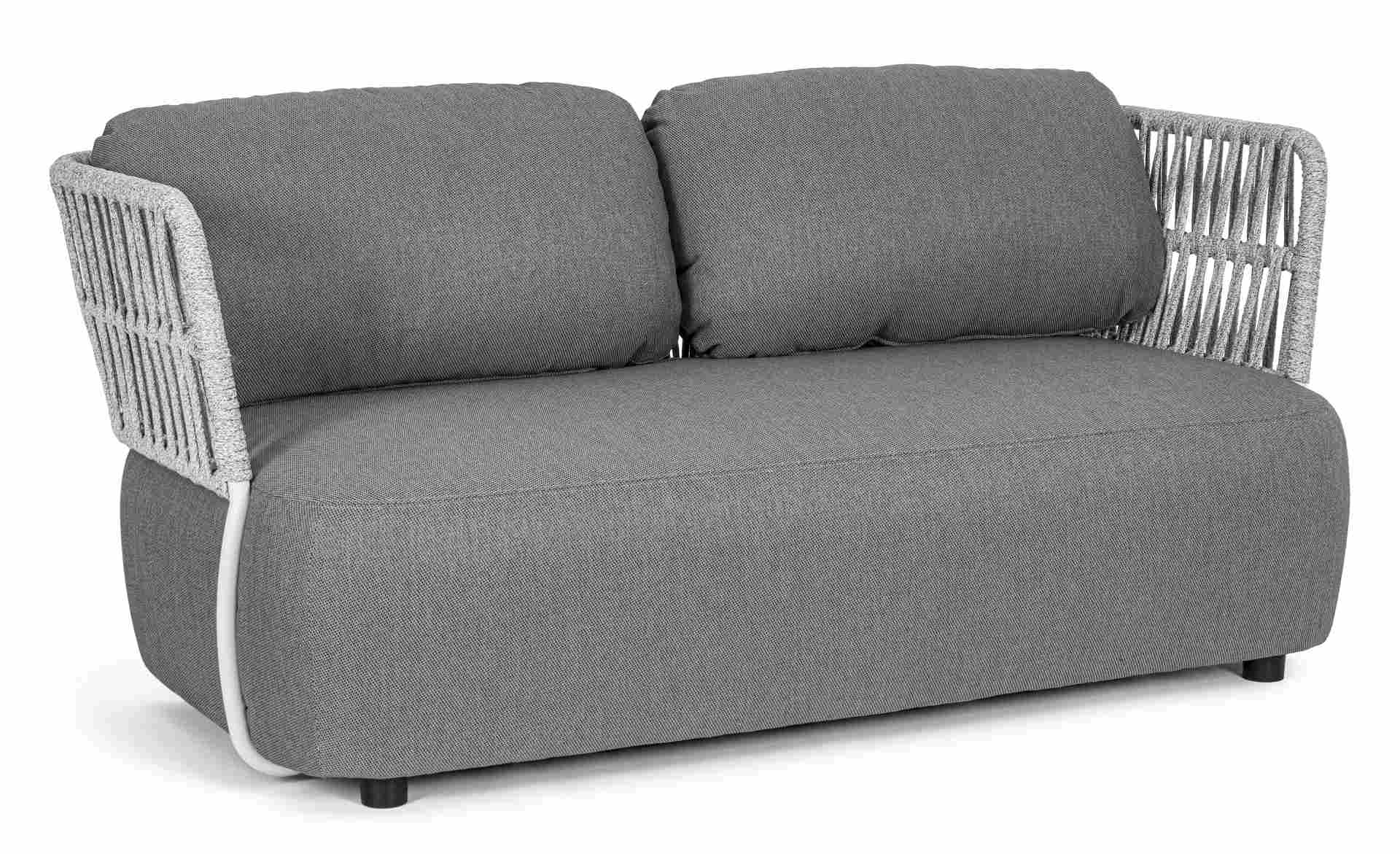 Sofa Palmer aus Aluminium, Grau Sofa Palmer aus Aluminium, Grau