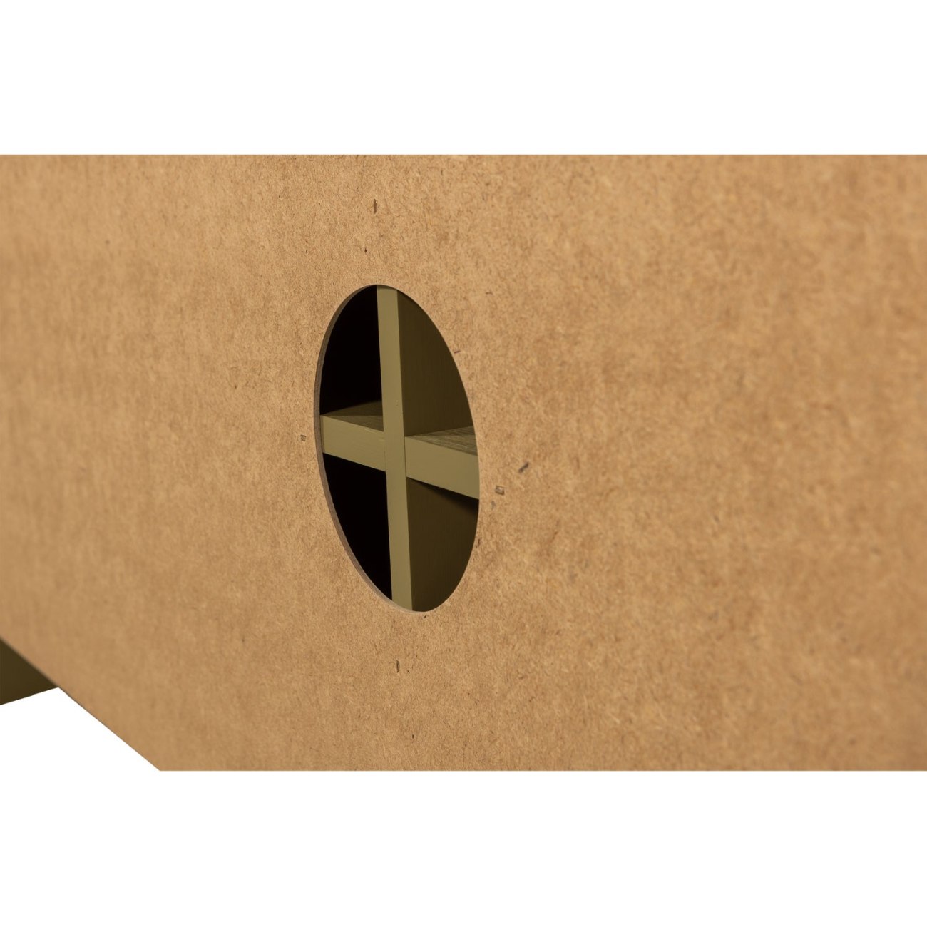 TV-Board Basu aus Kiefernholz 152 cm, Olive