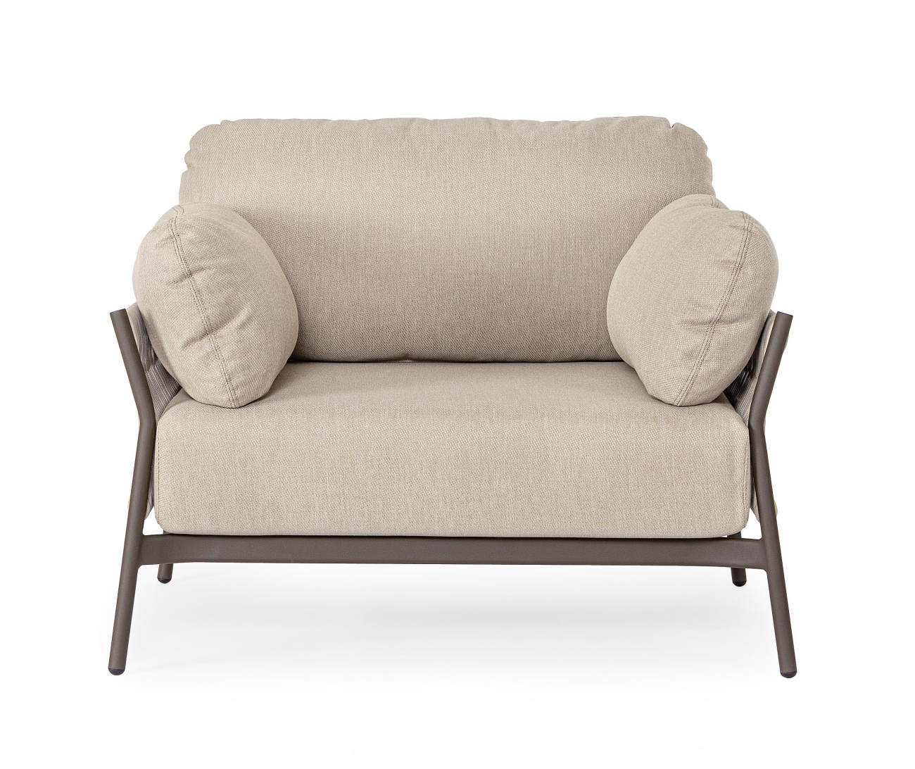 Gartensessel Pardis aus Aluminium, Raven