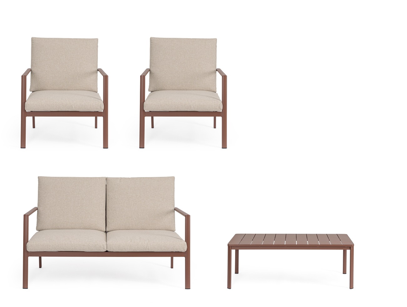 Garten-Set Konnor 4er Gruppe, Barn