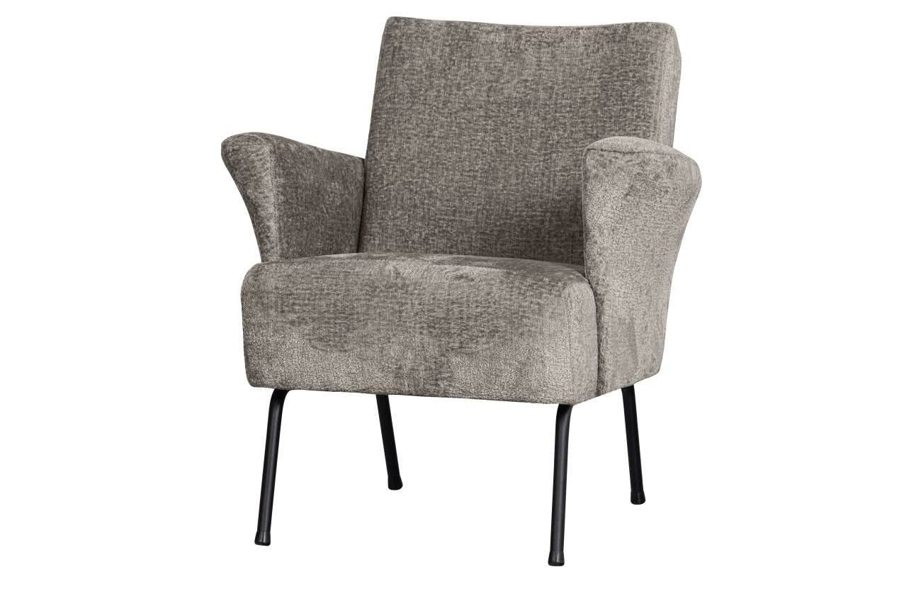 Sessel Muse aus Webstoff, Taupe Sessel Muse aus Webstoff, Taupe