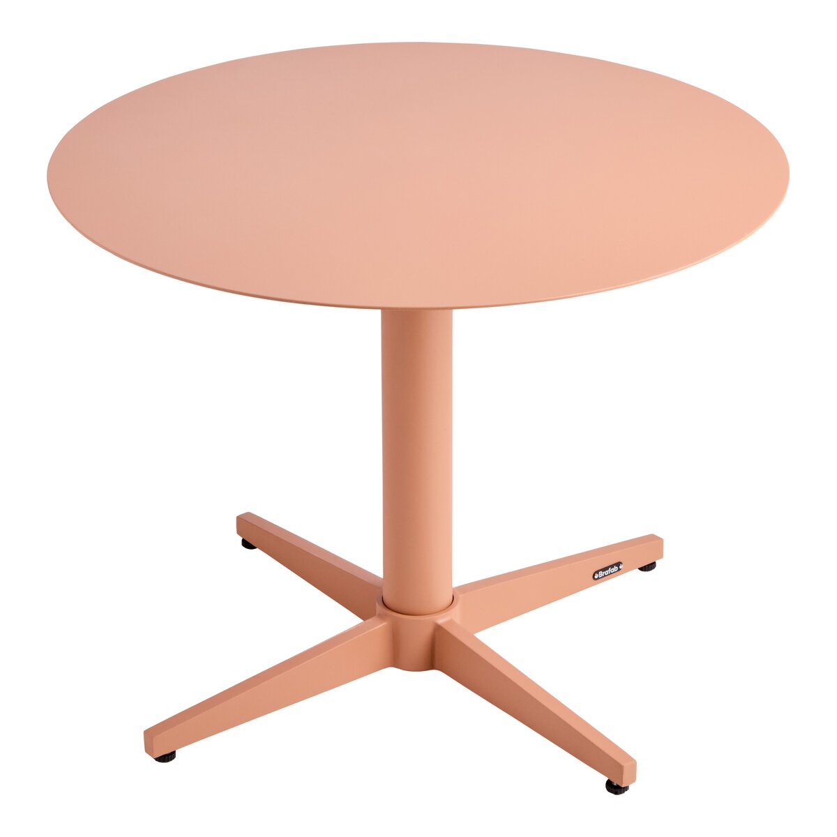 Gartencouchtisch Mill aus Aluminium, rund und pulverbeschichtet, modern, Peach, Ø 60 cm