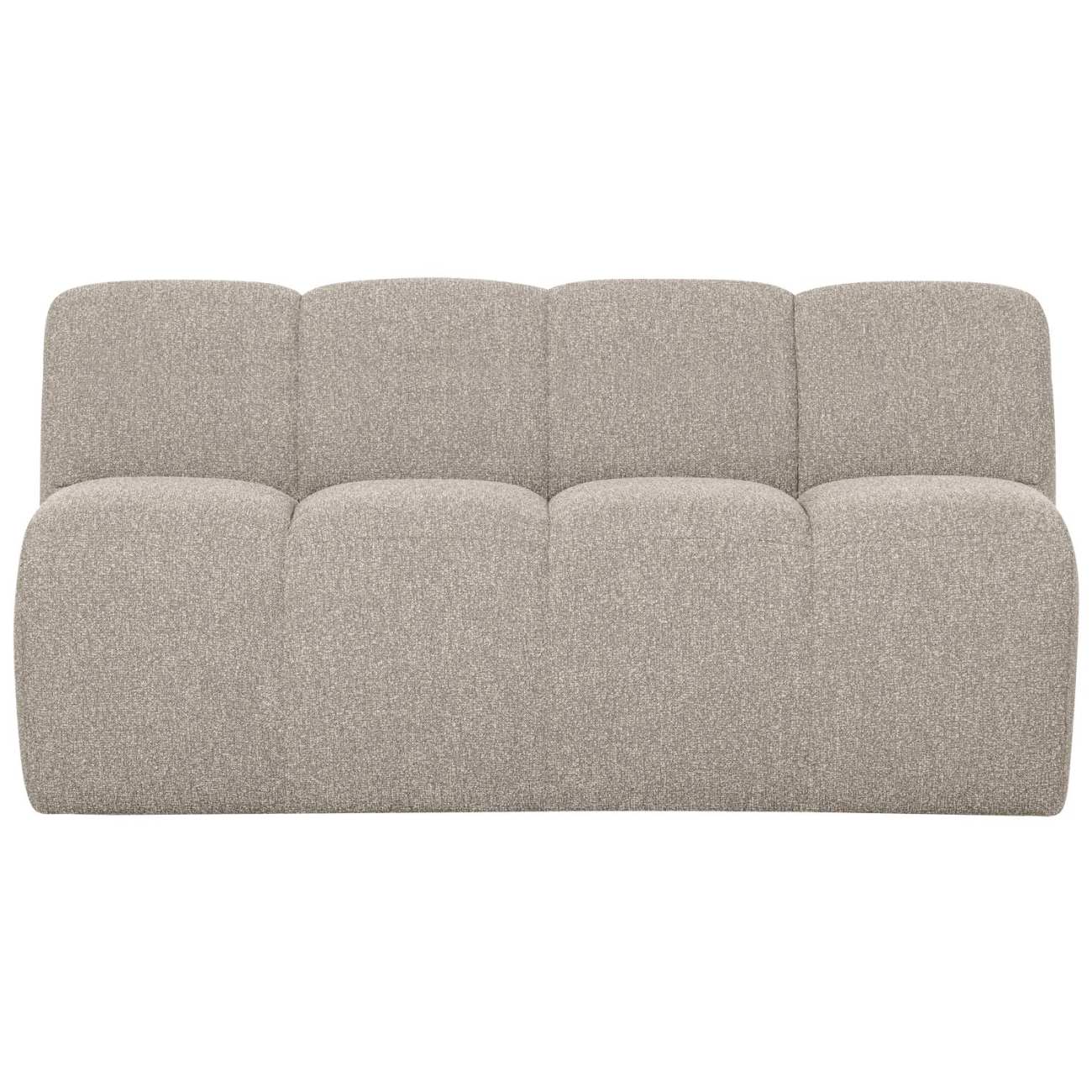 Bank Mojo mit Rückenlehne Boucle 160 cm, Beige