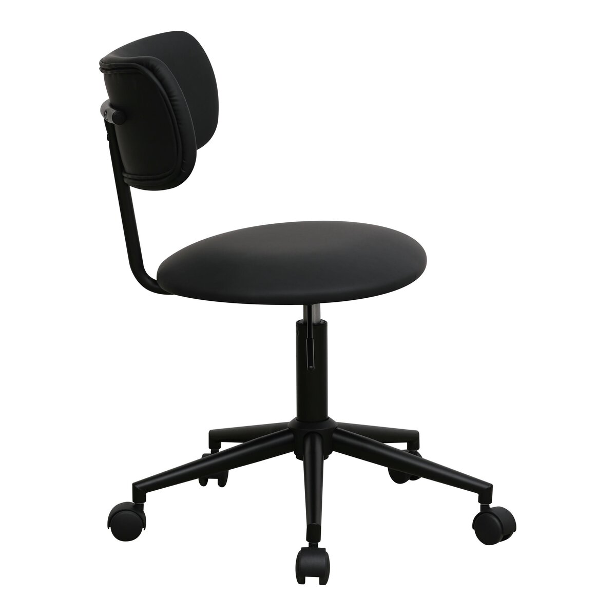 Bürostuhl Xory aus Kunstleder - Drehbar, Höhenverstellbar, Neigbar, Schwarz
