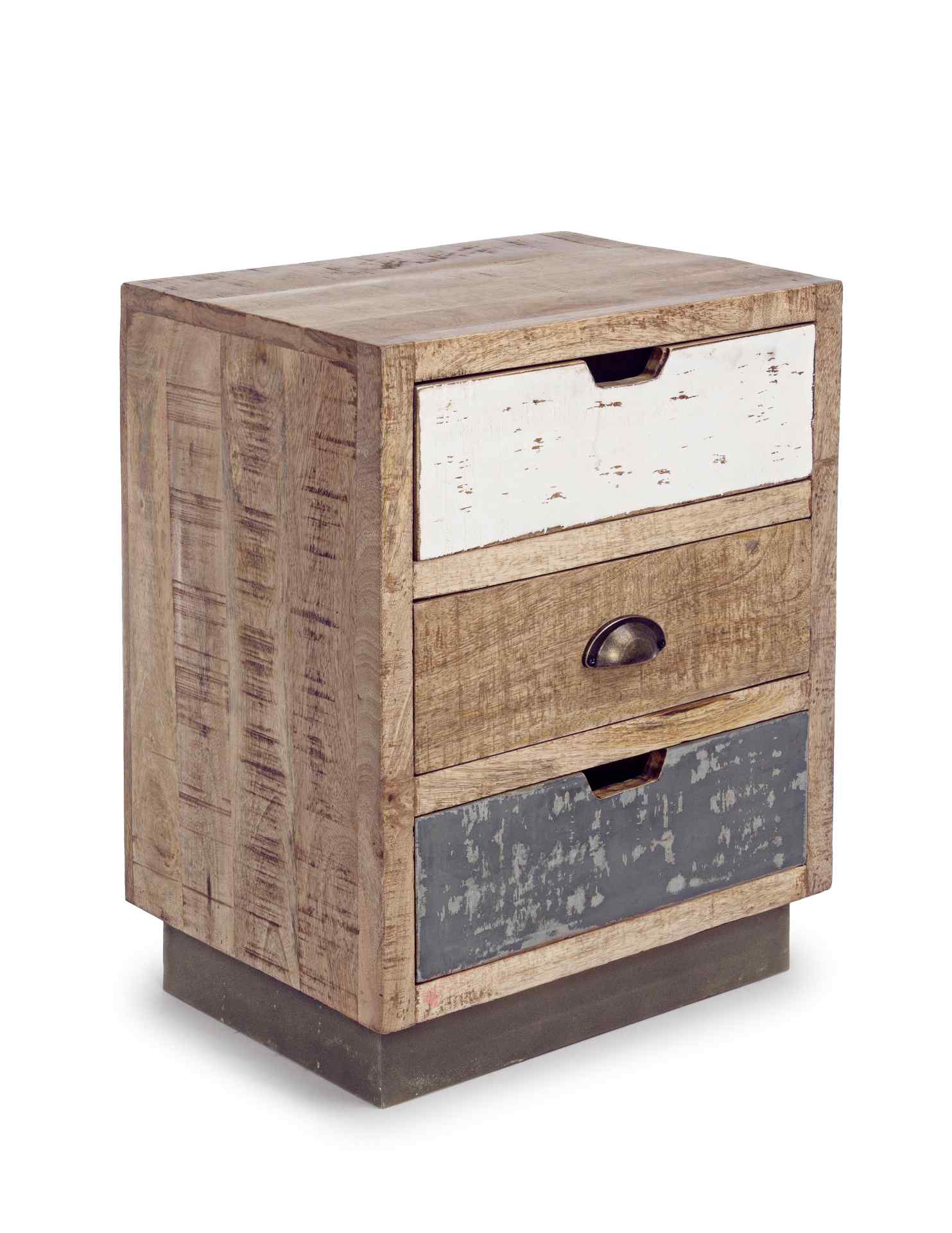 Nachttisch Tudor aus Mangoholz, 45 cm Nachttisch Tudor aus Mangoholz, 45 cm