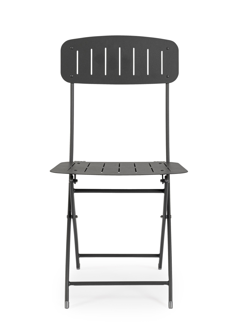 Gartenstuhl Yvonne aus Metall, Anthrazit