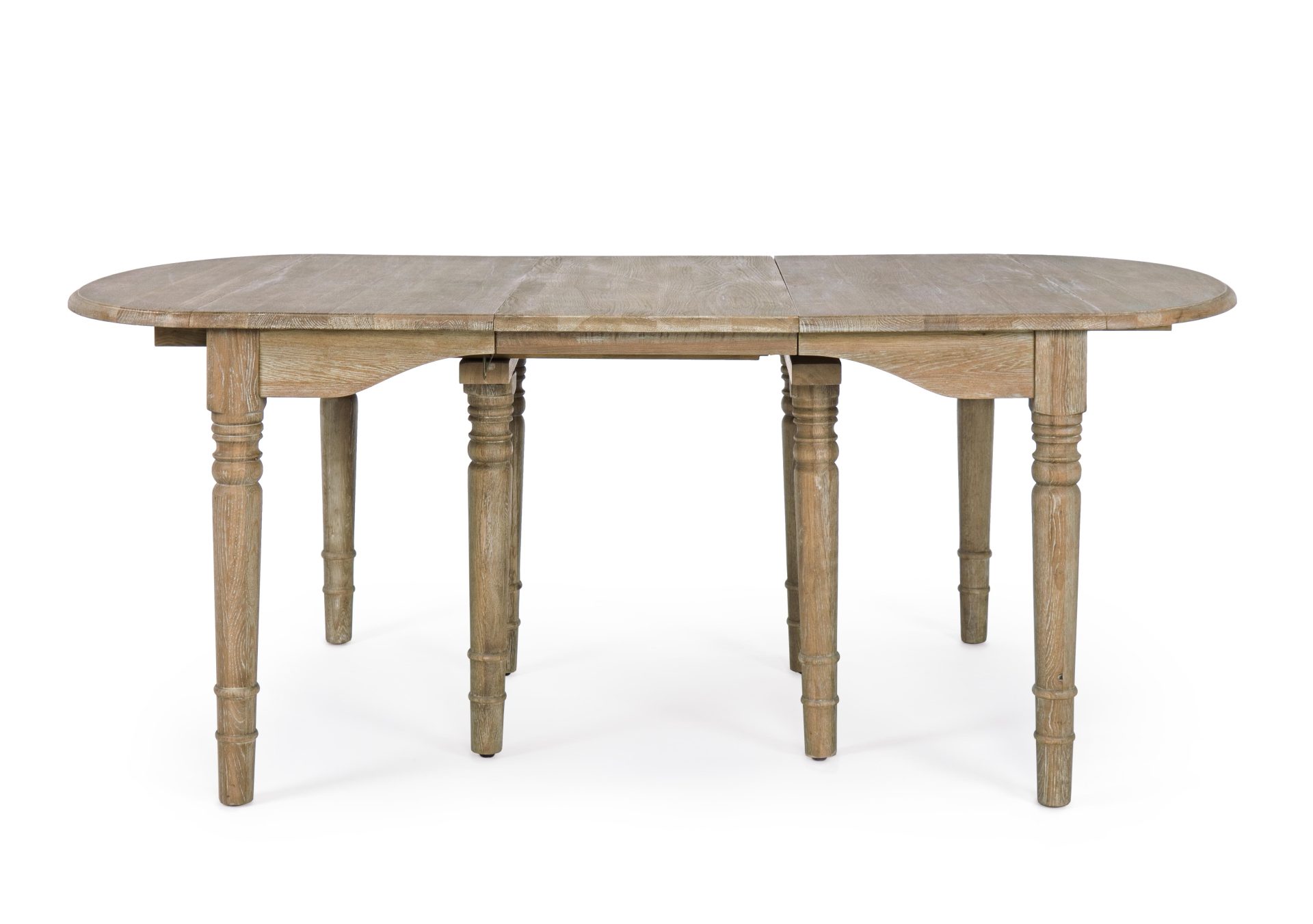 Der Esstisch Bedford überzeugt mit seinem klassischem Design. Gefertigt wurde er aus Eichenholz, welches einen natürlichen Farbton besitzt. Der Tisch ist ausziehbar von einer Länge von 152 cm auf 382 cm.