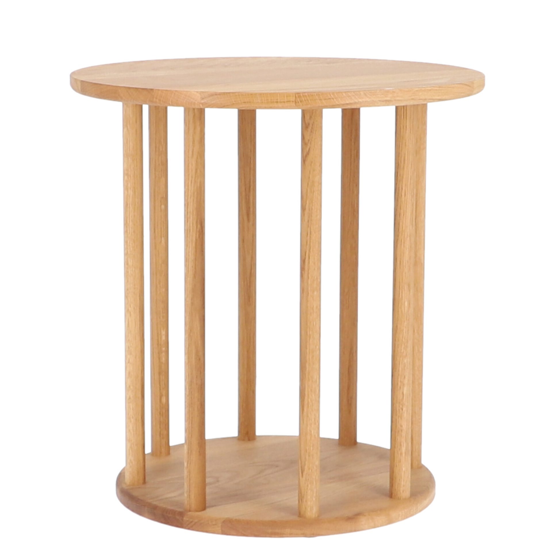 Beistelltisch Roundabout aus Eichenholz, Ø 50 cm Beistelltisch Roundabout aus Eichenholz, Ø 50 cm