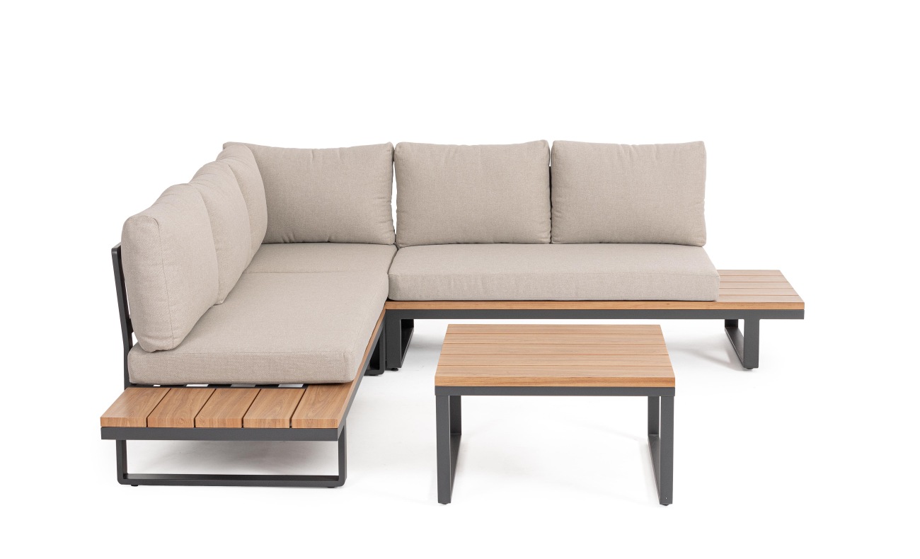 Gartenecksofa Zelmar Inkl. Couchtisch