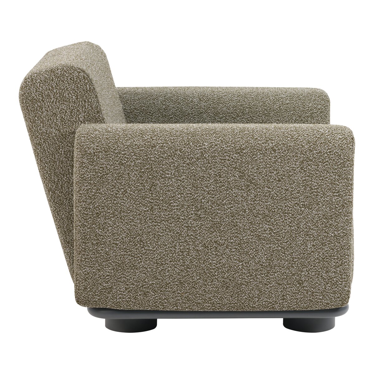 Gartensessel Bolster Anthrazit/Teddy Grün - aus Aluminium, wasserabweisende Kissen