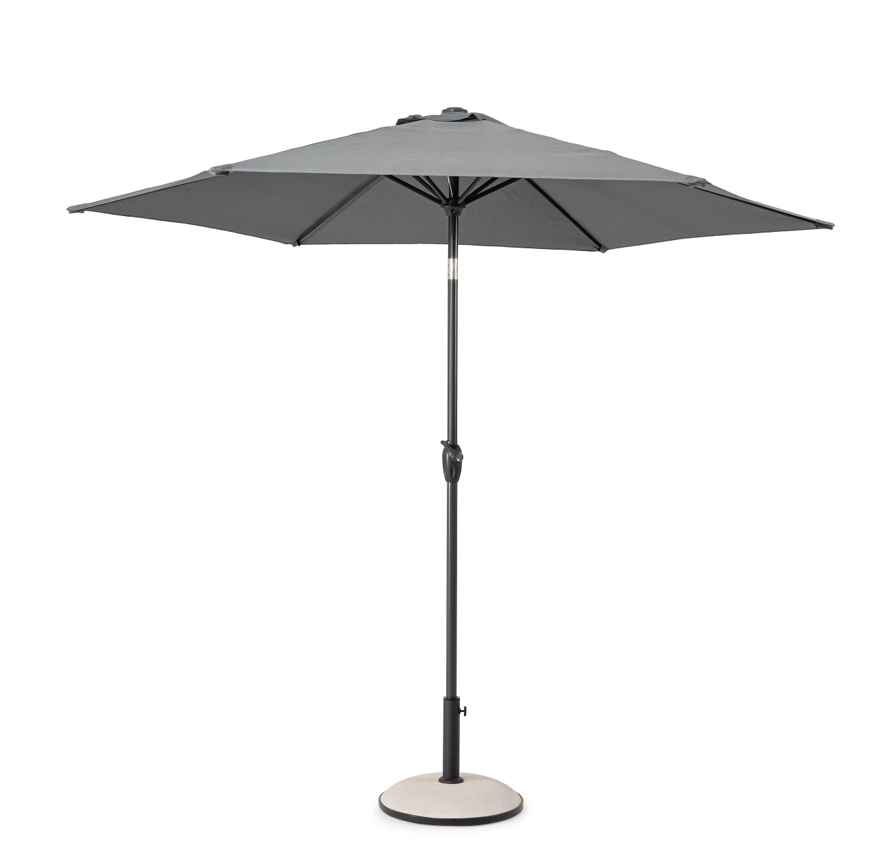 Sonnenschirm Kalife aus Metall Ø 270 cm, Dunkelgrau Sonnenschirm Kalife aus Metall Ø 270 cm, Dunkelgrau