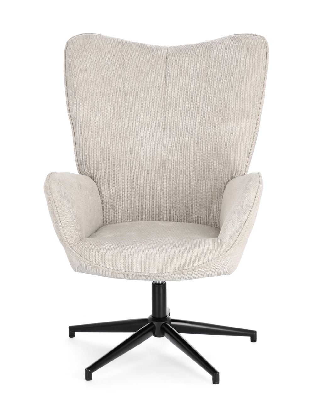 Drehsessel Inas aus Stoff, Beige