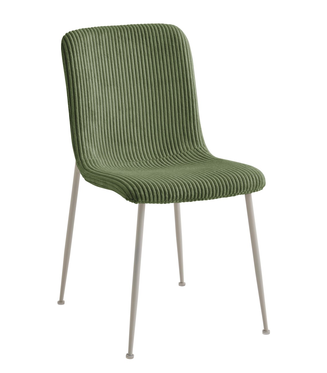 Esszimmerstuhl Rinas 4er-Set mit Cordbezug, Grün Esszimmerstuhl Rinas 4er-Set mit Cordbezug, Grün