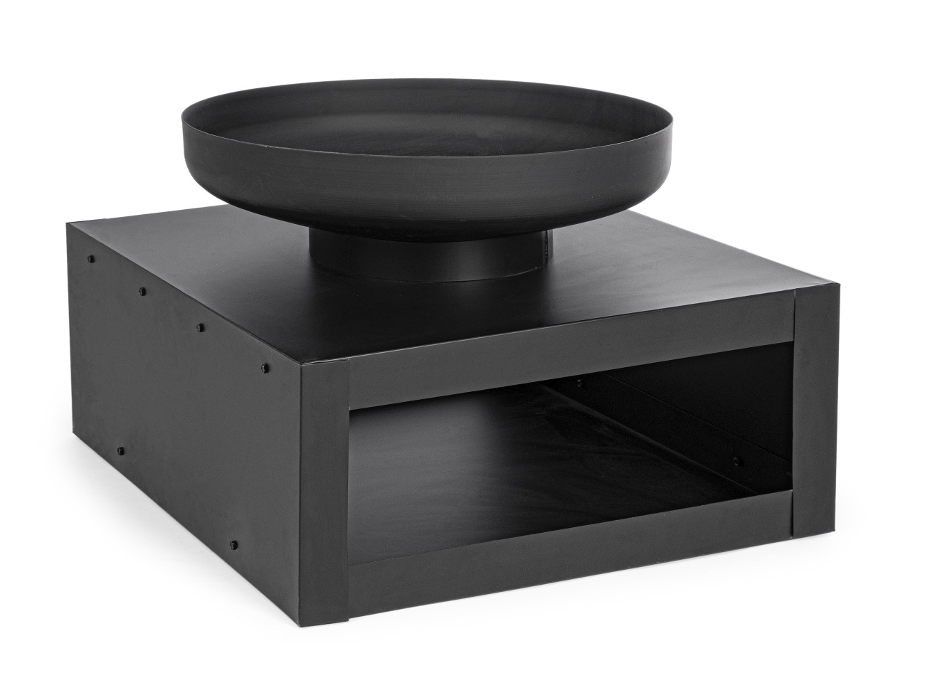 Feuerschale Efesto aus Hitzebeständigen Stahl Schwarz, 70 cm Feuerschale Efesto aus Hitzebeständigen Stahl Schwarz, 70 cm