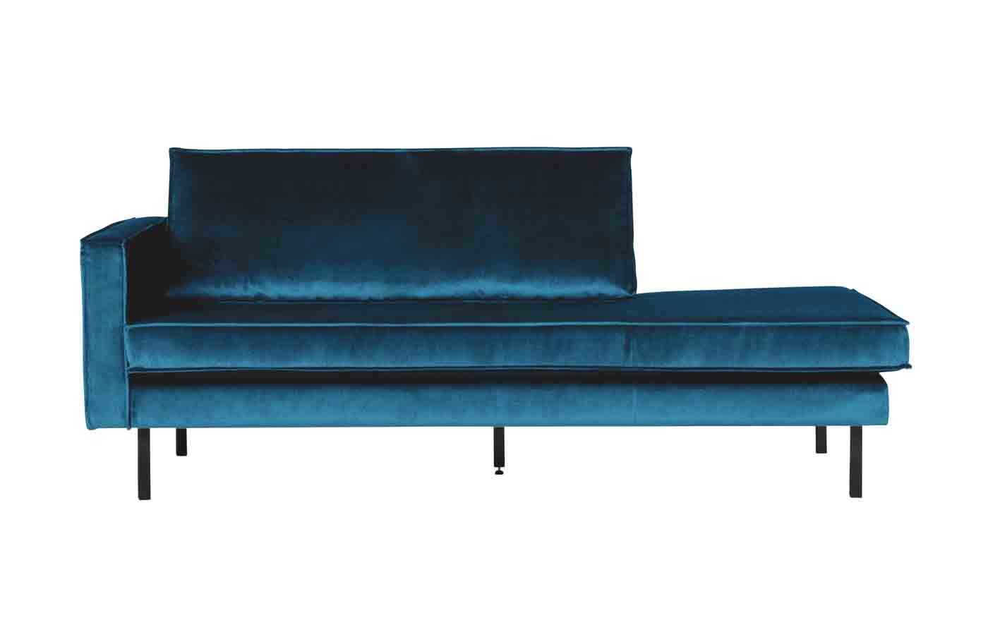Recamiere Rodeo Daybed Samt, links Blau Recamiere Rodeo Daybed Samt, links Blau
