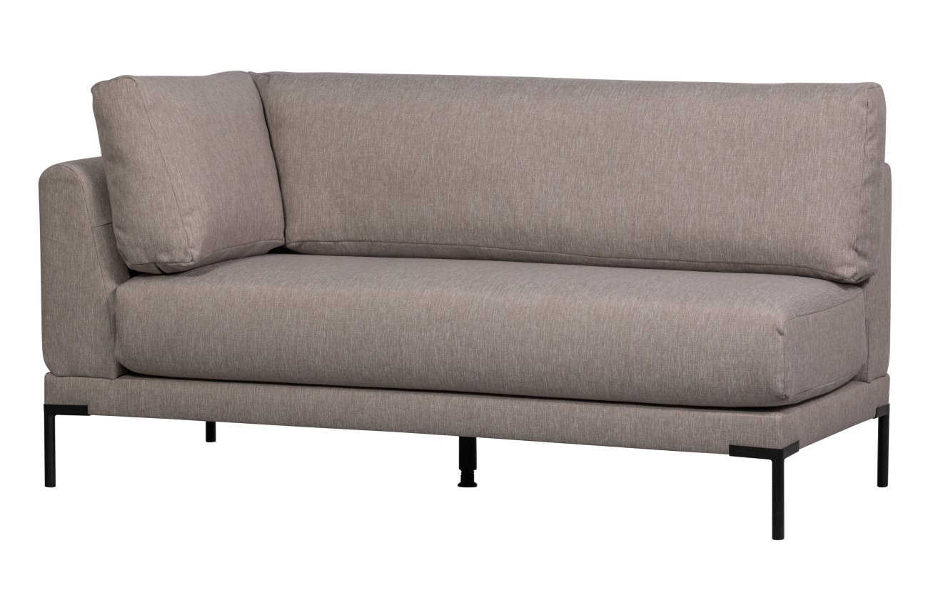 Bank Couple Eck-Element aus Melange-Stoff Rechts, Taupe Bank Couple Eck-Element aus Melange-Stoff Rechts, Taupe