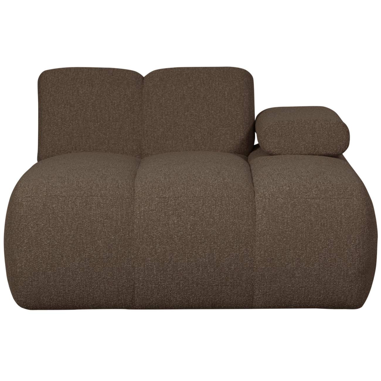 Modulsofa Mojo Boucle Chaiselongue-Rechts, Braun