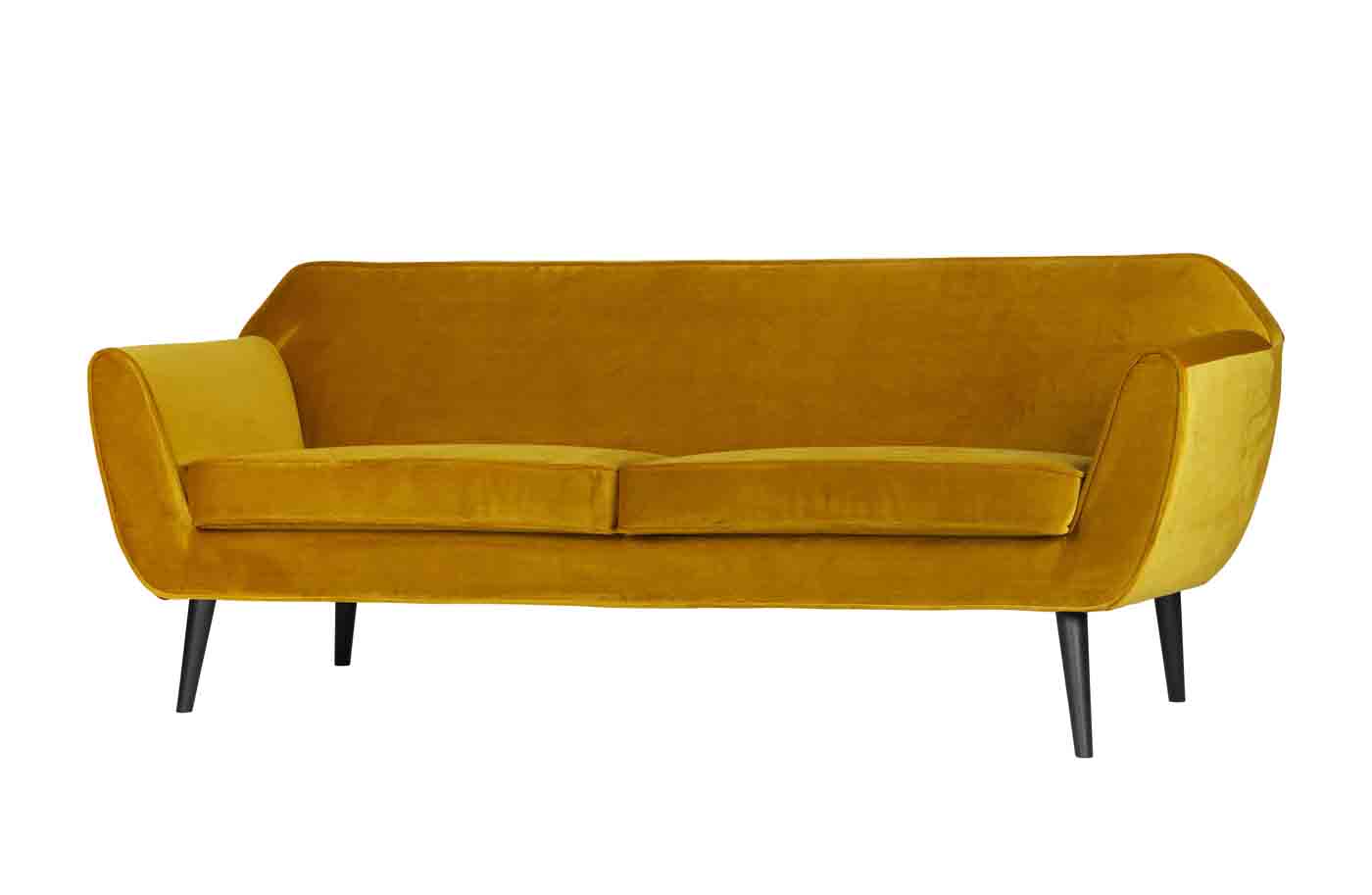 Sofa Rocco Samt, 187cm Gelb Sofa Rocco Samt, 187cm Gelb
