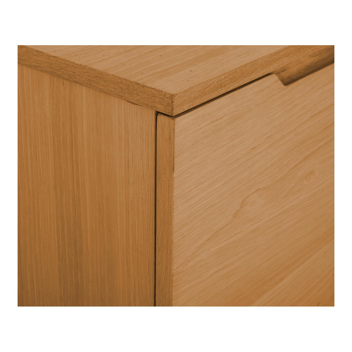 TV-Board Enimeta Eiche Natur 160 cm - mit Türen & Soft-Close