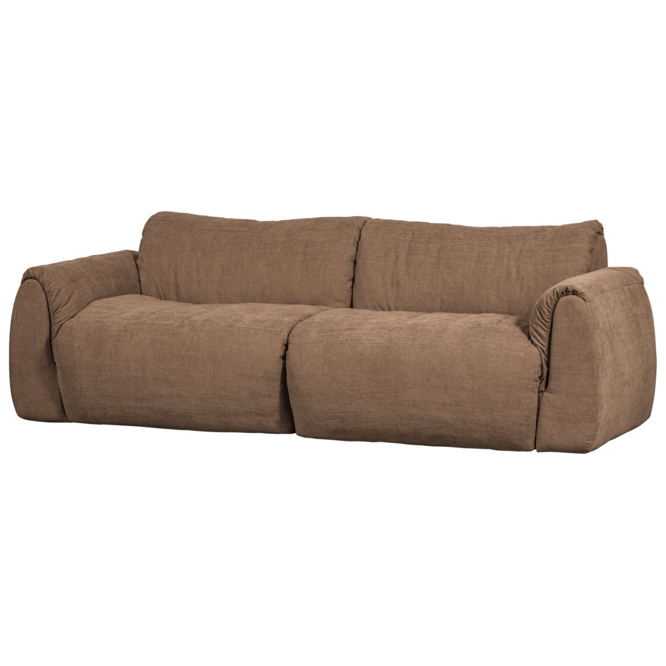 Sofa Baggy 2-Sitzer aus Chenille-Stoff, Braun Sofa Baggy 2-Sitzer aus Chenille-Stoff, Braun