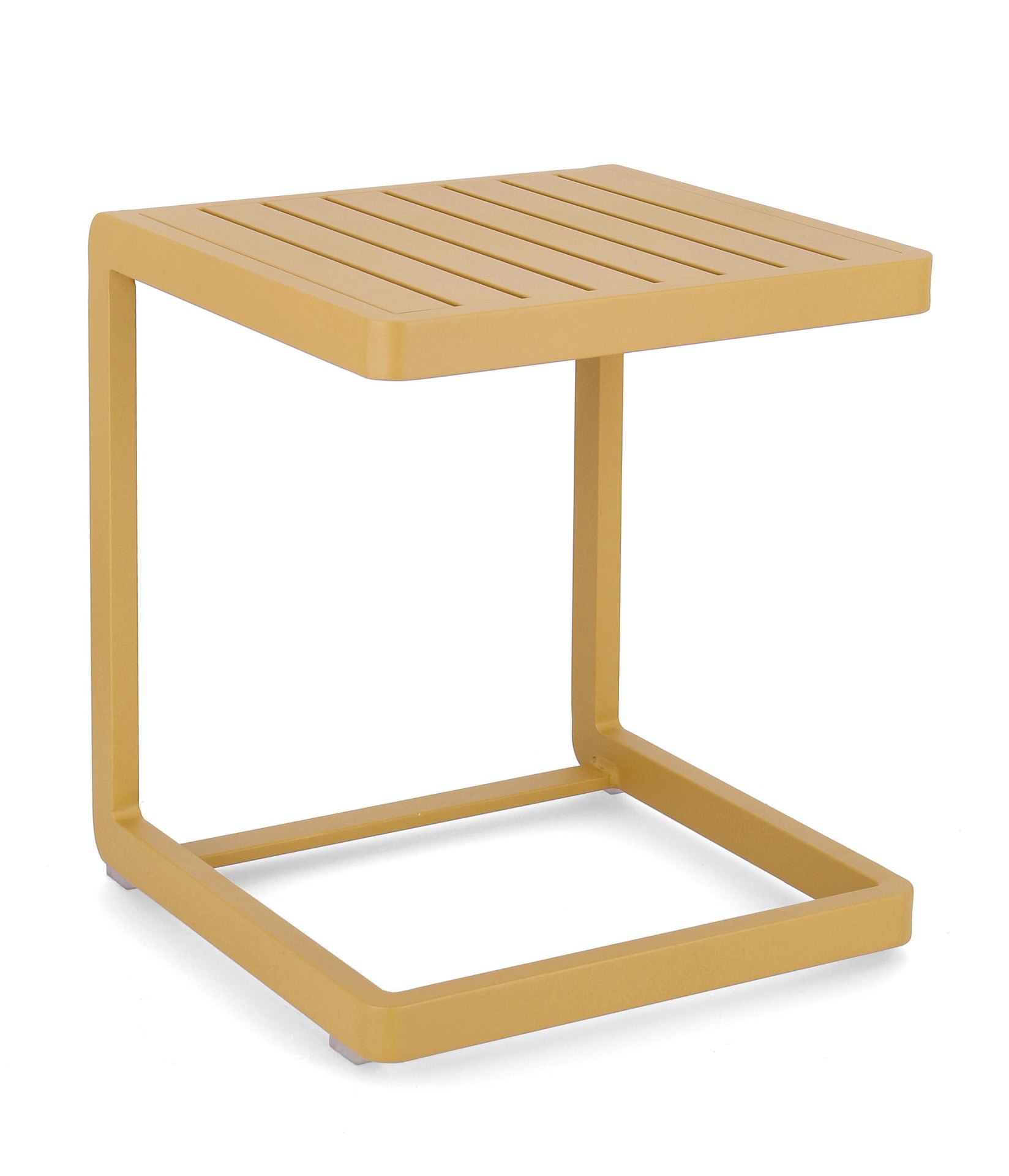 Beistelltisch Konnor aus Aluminium, Senf Beistelltisch Konnor aus Aluminium, Senf