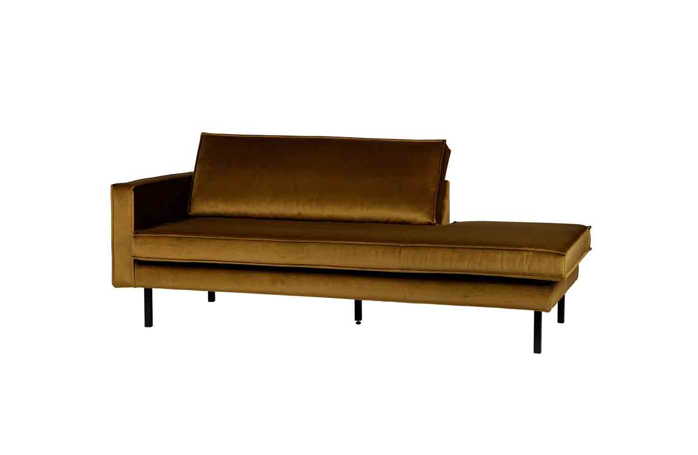 Recamiere Rodeo Daybed Samt, links Honig Gelb Recamiere Rodeo Daybed Samt, links Honig Gelb