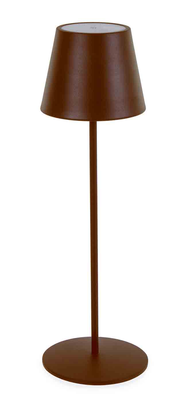 Moderne Outdoor-Lampe Etna gefertigt aus beschichtetem Stahl in Braun