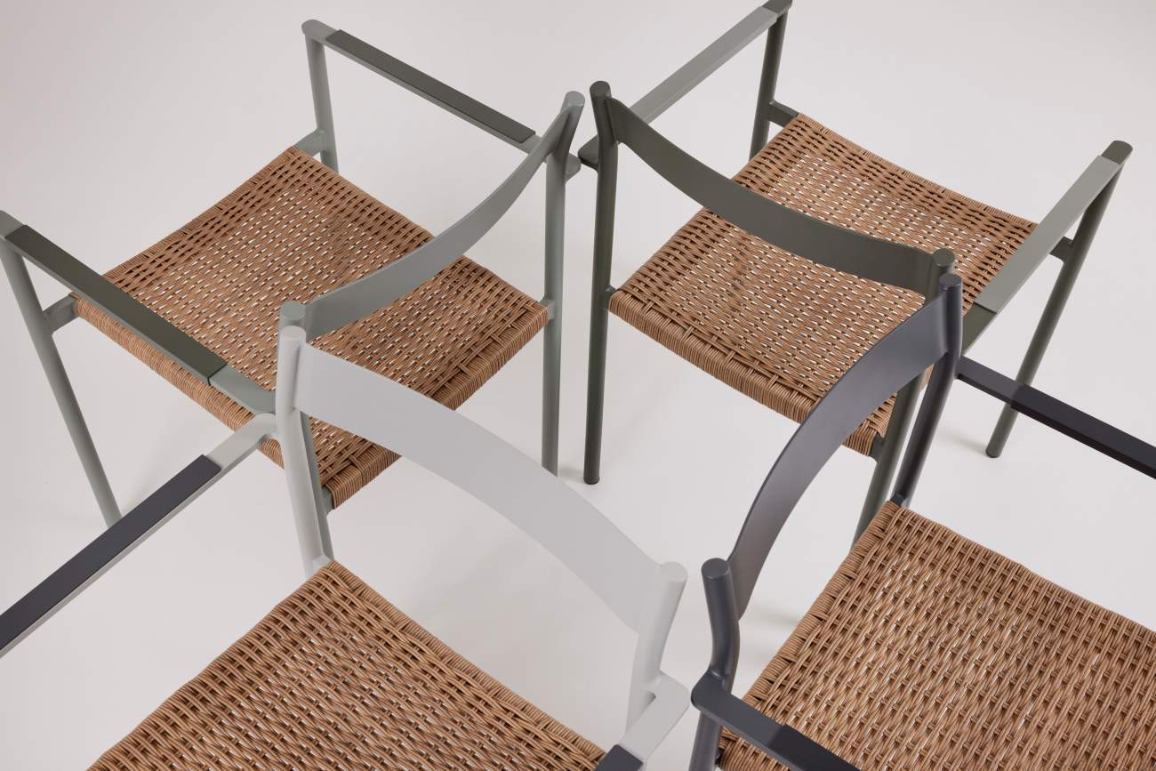 Gartenstuhl DK mit Armlehne, Hellgrün