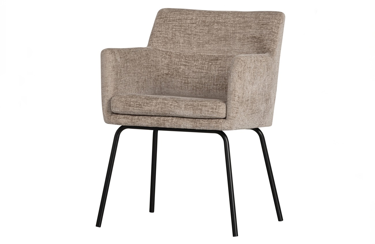 Esszimmerstuhl Kam aus grobem Samt, Sand Esszimmerstuhl Kam aus grobem Samt, Sand