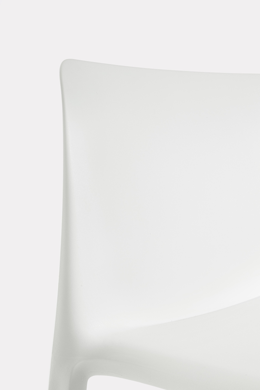 Barhocker Chloris 4er-Set aus Kunststoff, Weiß