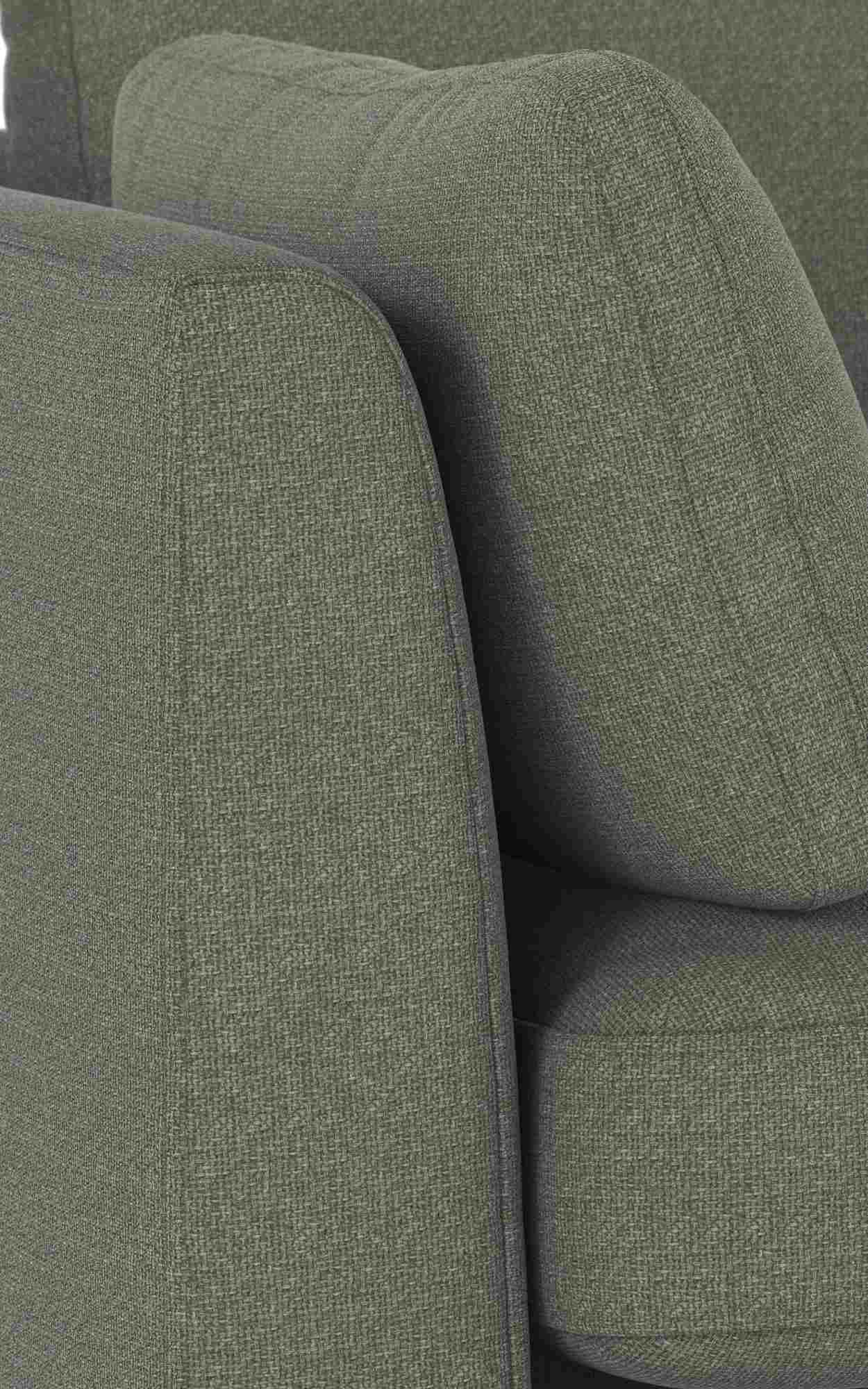 Edles Möbelstück: Sofa Corwin 2,5-Sitzer, Bezug Rita Grün für stilvolle Einrichtung.