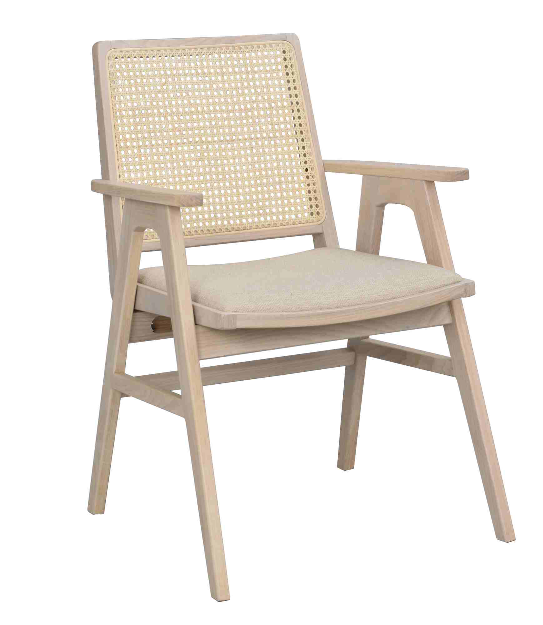 Hochwertiger Stuhl Prestwick 2er Set mit Armlehnen, Whitewash für jede Einrichtung. Stuhl Prestwick 2er Set mit Armlehnen, Whitewash