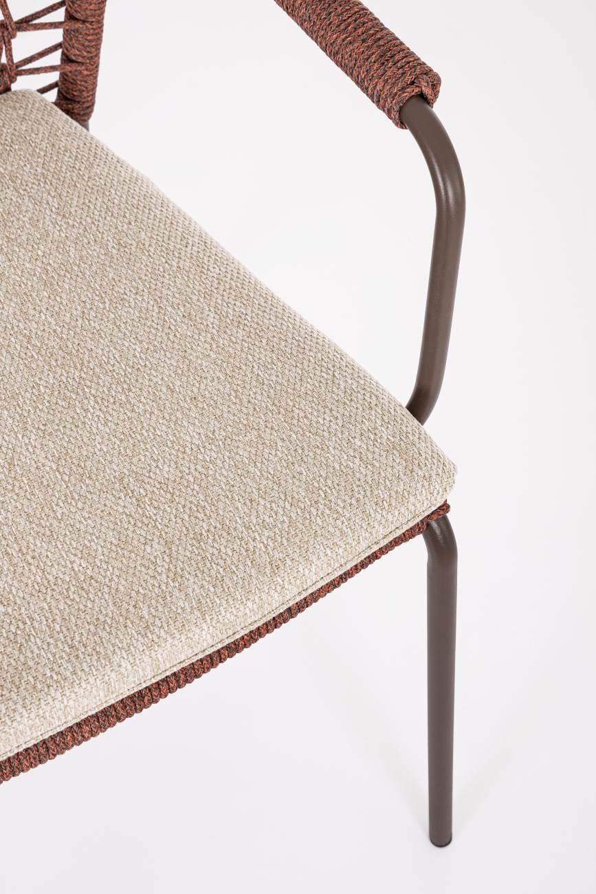 Gartenstuhl Canar aus Metall, Rot