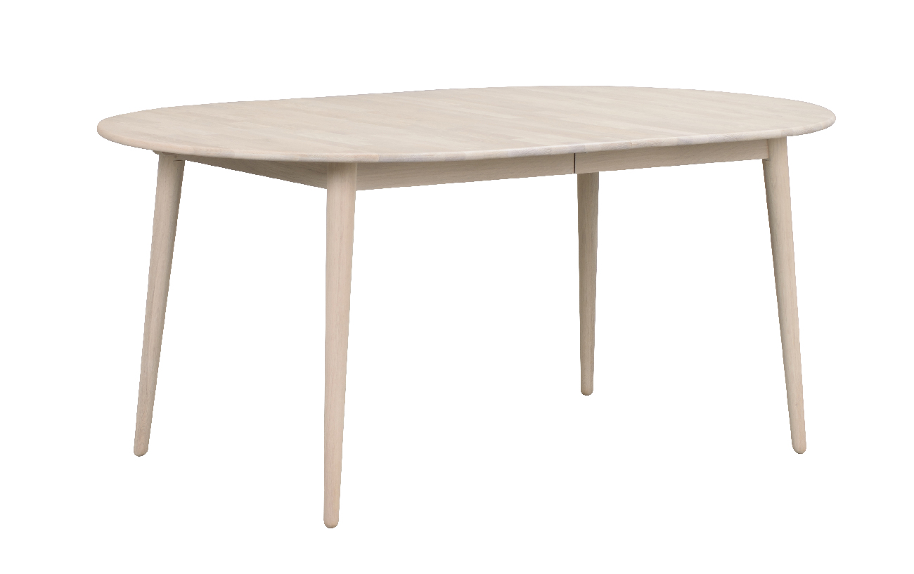Ausziehtisch Tyler Oval 170/210cm, Eiche Weiß pigmentiert