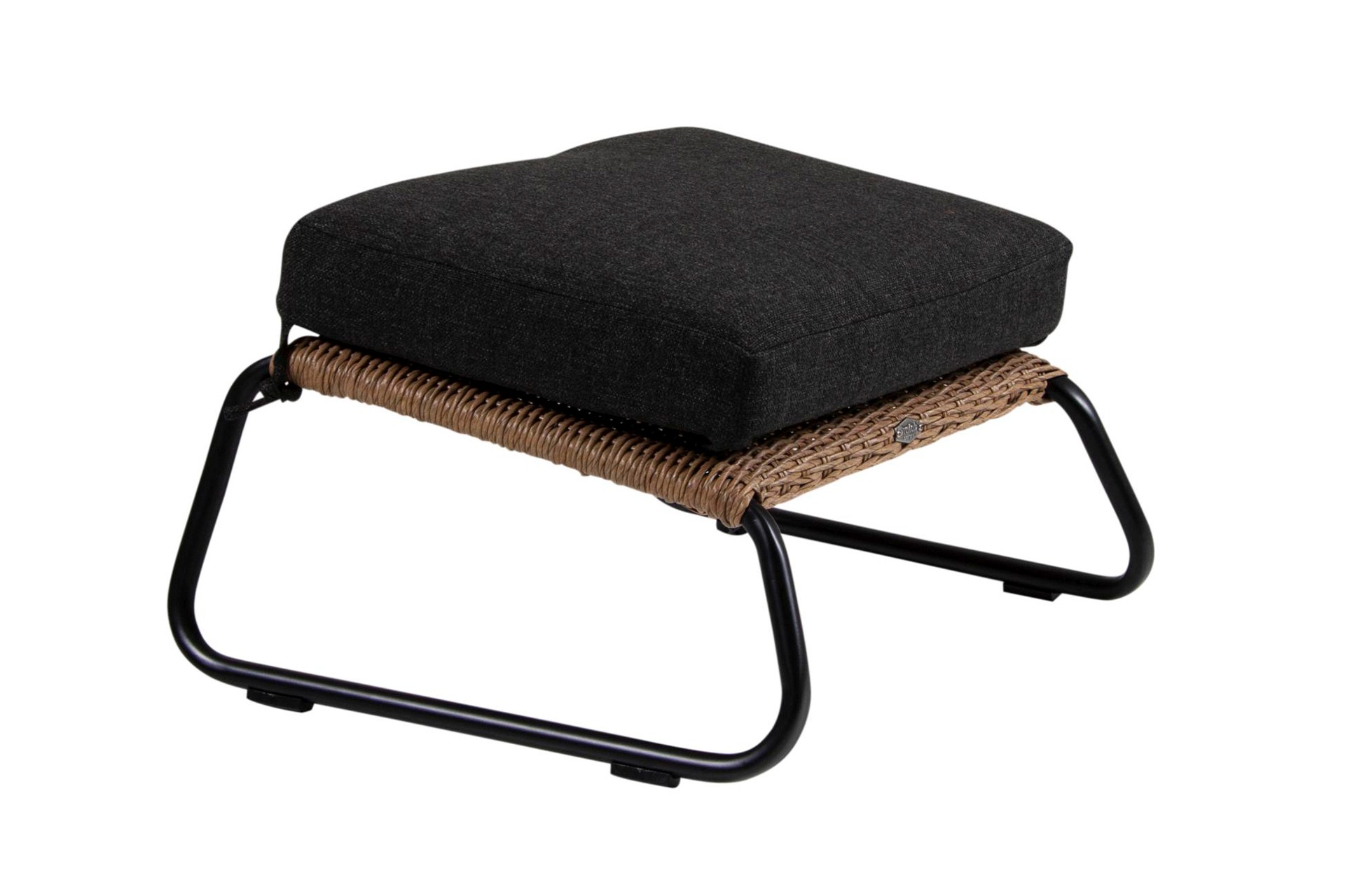 Fußhocker Midway aus Rattan, Braun Fußhocker Midway aus Rattan, Braun