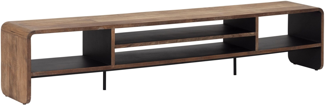 TV Board Evo aus Teakholz, 225 cm TV Board Evo aus Teakholz, 225 cm