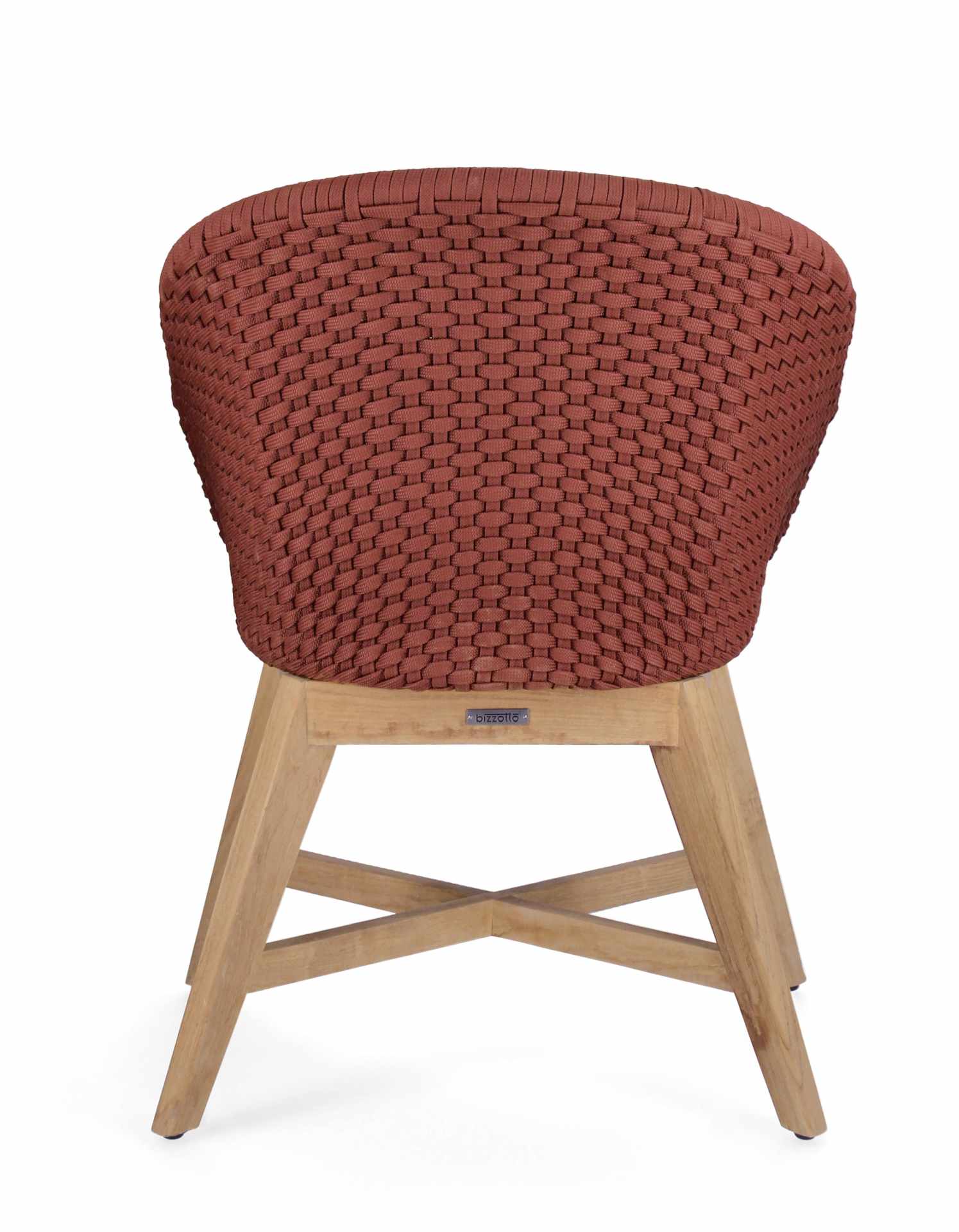 Der Gartenstuhl Coachella überzeugt mit seinem modernen Design. Gefertigt wurde er aus Olefin-Stoff, welcher einen roten Farbton besitzt. Das Gestell ist aus Teakholz und hat eine natürliche Farbe. Der Stuhl verfügt über eine Sitzhöhe von 46 cm und ist fü