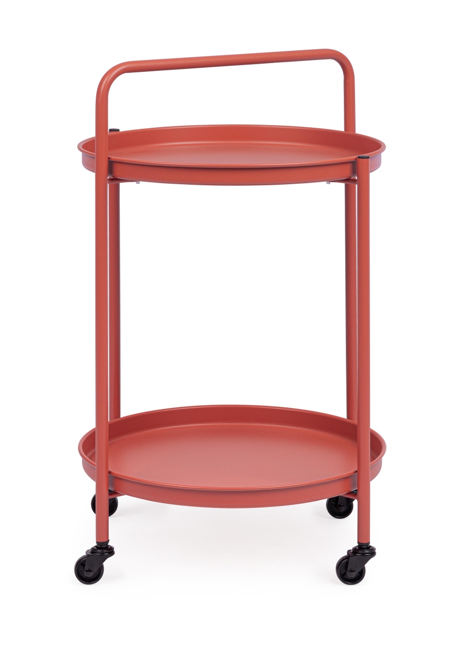 Gartenservierwagen Austin aus Metall, Terrakotta