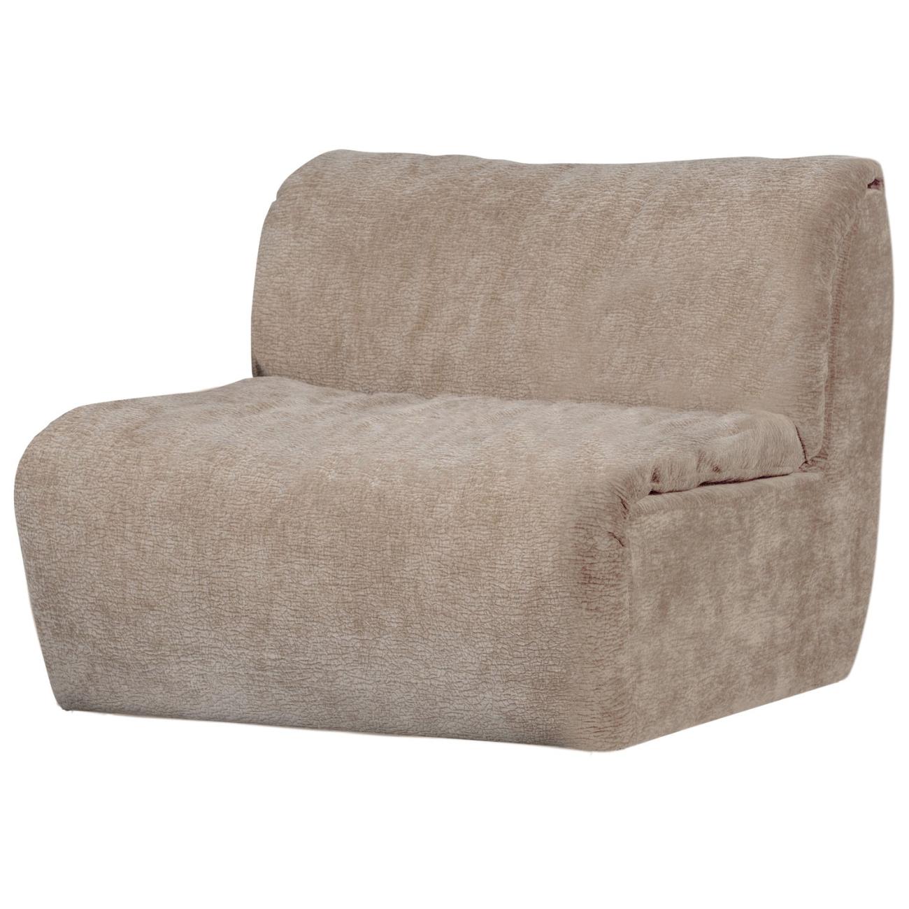 Sessel Baggy aus 3D-Chenille-Stoff, Sand Sessel Baggy aus 3D-Chenille-Stoff, Sand