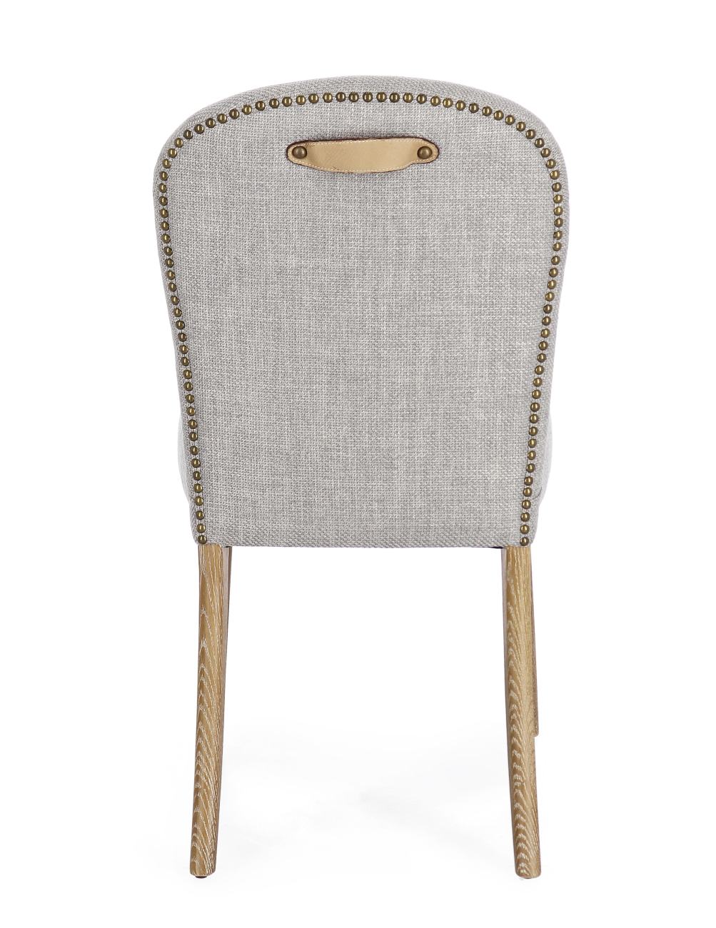 Esszimmerstuhl Sofia aus Stoff, Grau