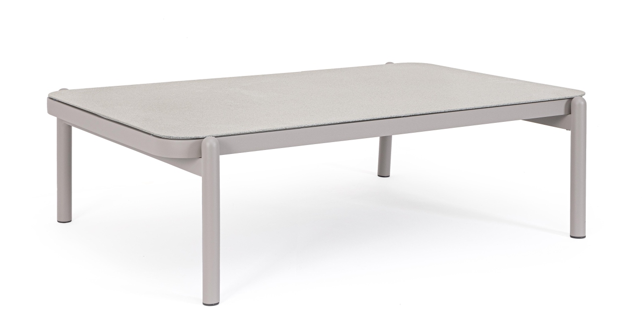 Gartencouchtisch Florencia aus Aluminium, 120x75 cm Gartencouchtisch Florencia aus Aluminium, Sand
