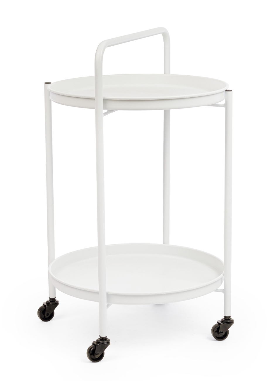 Gartenservierwagen Austin aus Metall, Weiß Gartenservierwagen Austin aus Metall, Weiß